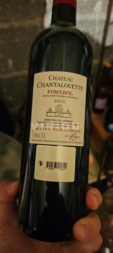 Bordeaux Pomerol Château Chantalouette 2013