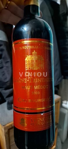 Bordeaux Haut-Médoc Cru Bourgeois Château Saint-Trintaudon Cru Bourgeois 2010