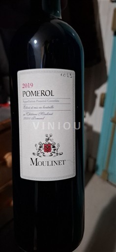 Bordeaux Pomerol Moulinet 2019