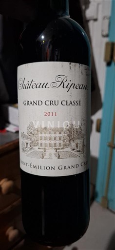 Bordeaux Saint-Émilion Grand Cru Grand Cru Classé Château Ripeau 2011