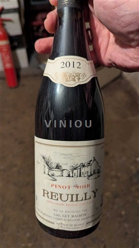 Loiredalen Reuilly Earl Guy Malbète Pinot Noir 2012