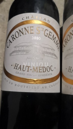 Bordeaux Haut-Médoc Château Caronne Ste Gemme 2010