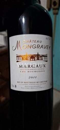 Bordeaux Margaux Cru Bourgeois Château Mongravey 2011