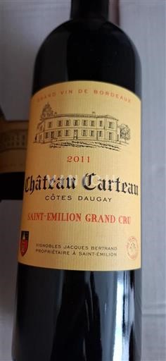 Bordeaux Saint-Émilion Grand Cru Grand Cru Château Carteau Côtes Daugay 2011