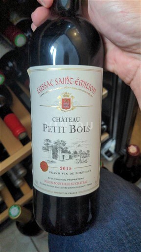 Bordeaux Lussac-saint-émilion Château Petit Bois 2015