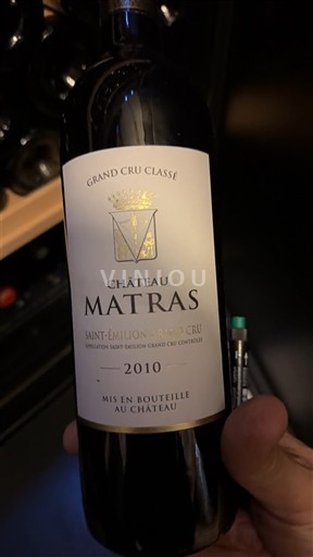 Bordéus Saint-Émilion Grand Cru Grand Cru Château Matras 2010
