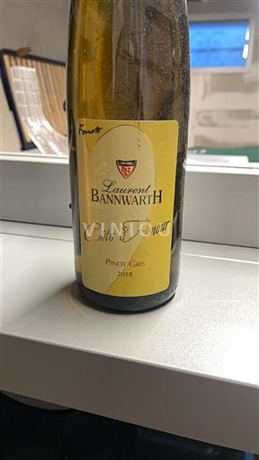 Alsace Pinot xám Laurent Bannwarth Côte d'Amour 2018