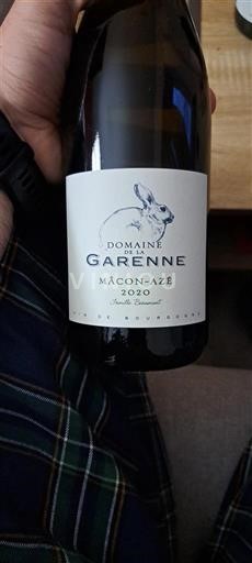 Burgundy Mâcon and Mâcon-Villages Domaine La Garenne 2020