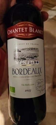Bordeaux Chantet Blanet 2023