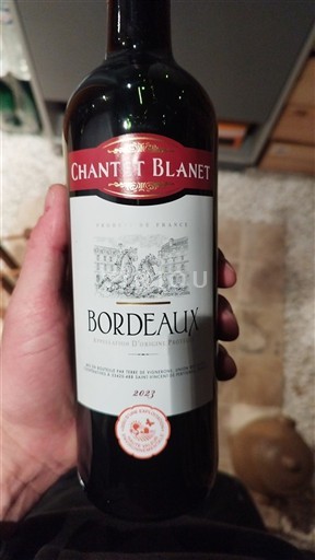 Burdeos Bordeaux Chantet Blanet 2023