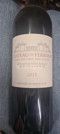 Bordeaux Saint-Émilion Grand Cru Grand Cru Château Ferrand 2013