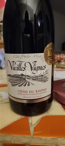 Valle del Ródano Côtes del Ródano Clos Philémon Vieilles Vignes Sin añada