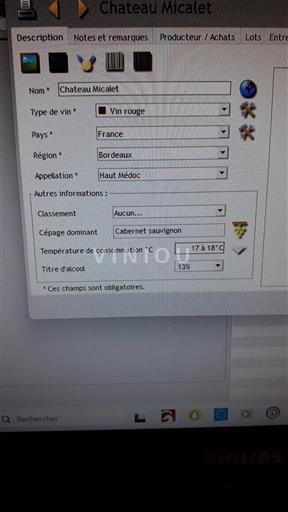 Bordeaux Haut-Médoc Château Micalet 2005