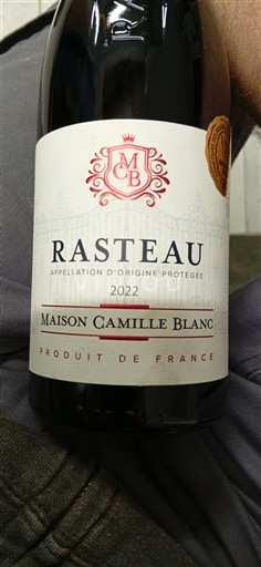 Vallée du Rhône Rasteau MAISON CAMILLE BLANC 2022