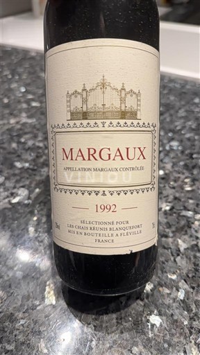 Bordeaux Margaux Les Chaix Réunis Blanquefort 1992