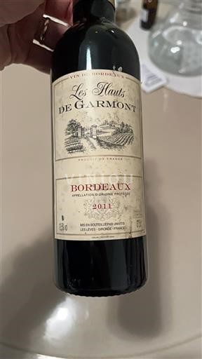 Bordeaux Les Hauts de Garmont 2011