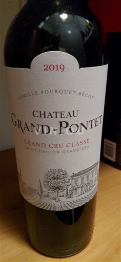 Bordéus Saint-Émilion Grand Cru Grand Cru Classé Château Grand-Pontet 2019