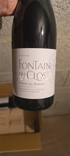 Rhône Valley Côtes du Rhône Domaine Fontaine du Clos 2022