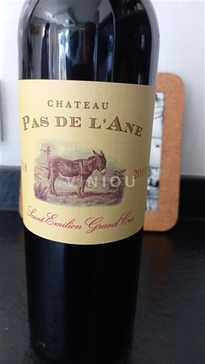 Bordeaux Saint-Émilion Grand Cru Grand Cru Château Pas de l'Âne 2018