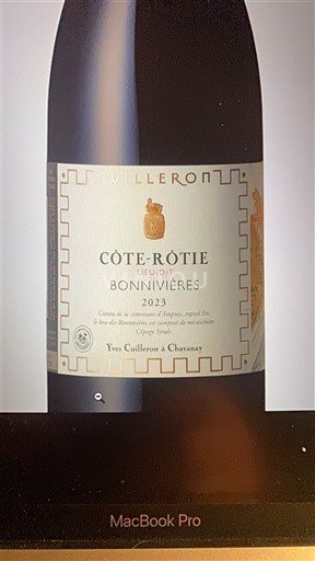Rhônedalen Côte-rôtie Yves Cuilleron Lieu-Dit Bonnivières 2023