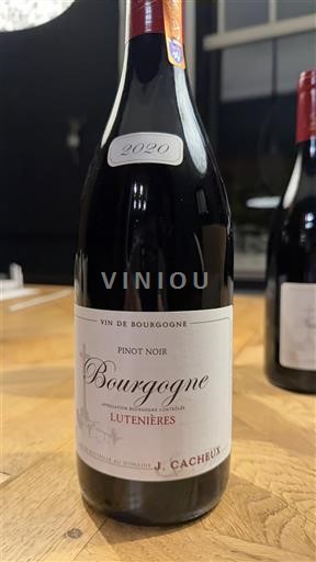 Burgundsko J.Cacheux Lutenières 2020