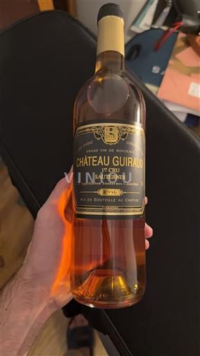 Bordeaux Sauternes 1er Grand Cru Château Guiraud 1996
