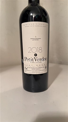 Burdeos Haut-Médoc Vieux Landat Petit Verdot 2018