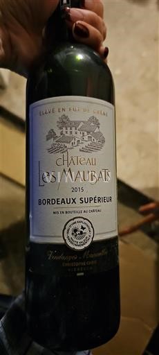 Bordeaux Bordeaux Supérieur Château Les Malbats 2015