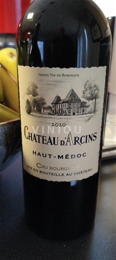 Burdeos Haut-Médoc Château Arcins 2020