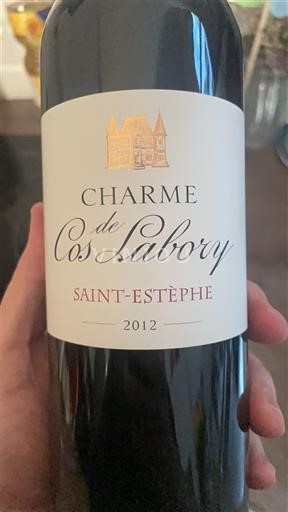 Bordeaux Saint-Estèphe Cos Labory Charme de Cos Labory 2012