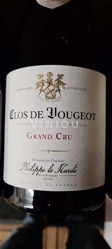 Burgundija Clos-de-vougeot Grand Cru Domaine Philippe le Hardi 2019