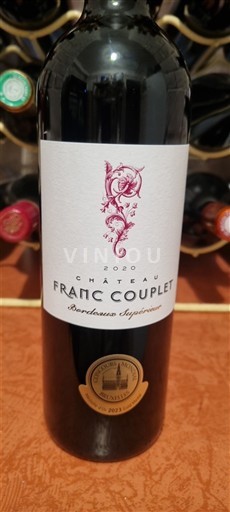 Bordeaux Bordeaux supérieur Château Franc Couplet 2020