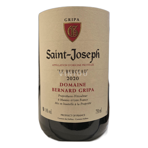 Rhônetal Saint-Joseph Domaine Bernard Gripa Le Berceau 2020