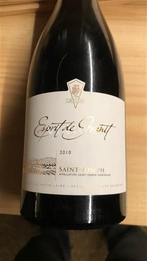 Rhône-dalen Saint-Joseph Cave de Tain Esprit de Granit 2010