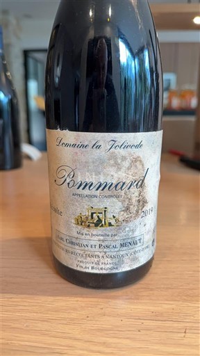 Bourgogne Pommard Domaine La Jolivode 2019