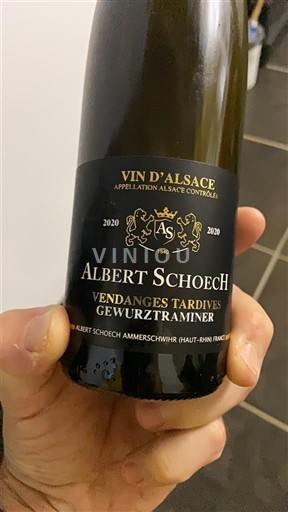 Алзас Аласас Vendanges Tardives Albert Schoech Vendanges Tardives Gewurztraminer 2020