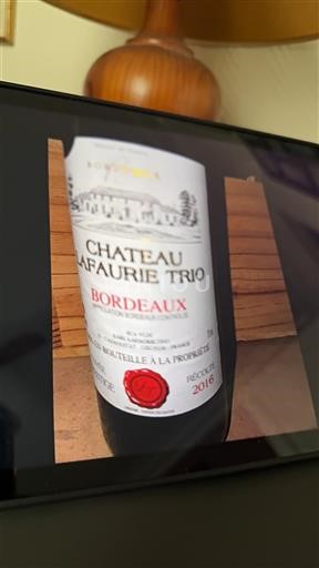 Bordeaux Château Lafaurie Trio 2016