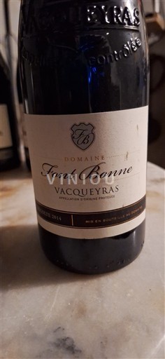 Rhône-dalen Vacqueyras Domaine Font Bonne 2014