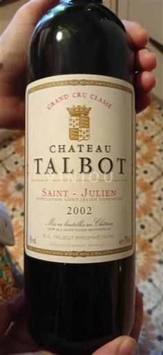 Bordeaux Saint-Julien Grand Cru Château Talbot 2002
