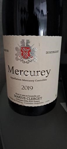 Borgoña Mercurey Marius Cherget 2019
