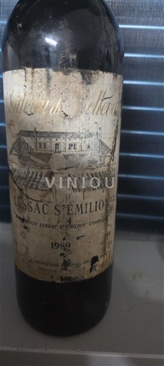 Bordeaux Lussac-saint-émilion Château Des Velteix 1989