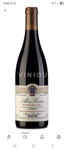 Burgundy Aloxe-Corton Premier Cru Domaine Maurice Chapuis 2020 2020