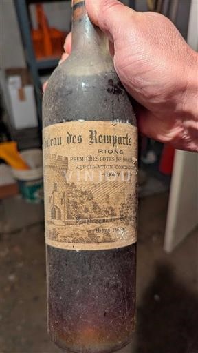 Bordeaux Premières-côtes-de-bordeaux Château Des Remparts Rions 1947