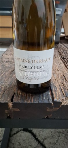 Thung lũng sông Loire Pouilly-fumé Domaine Riaux Origine 2024