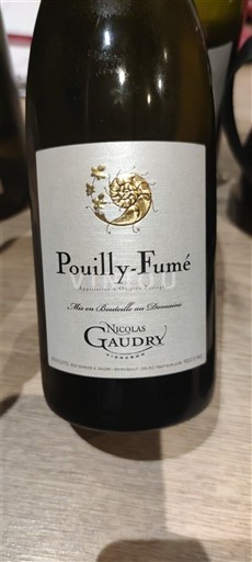 Loiren laakso Pouilly-fumé Nicolas Gaudry 2024