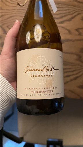 Mendoza Valle de Uco Susana Balbo Signature Barrel Fermented Torrontés Sin añada