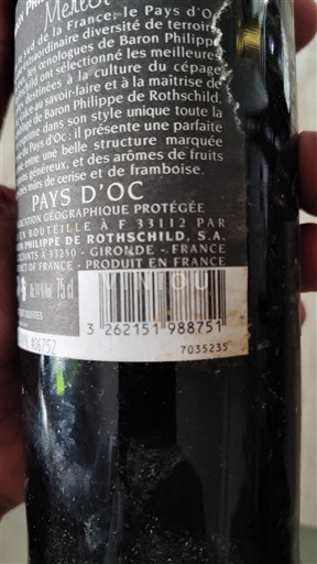 Languedoc-Roussillon Pays d'Oc Baron Philippe de Rothschild 2018