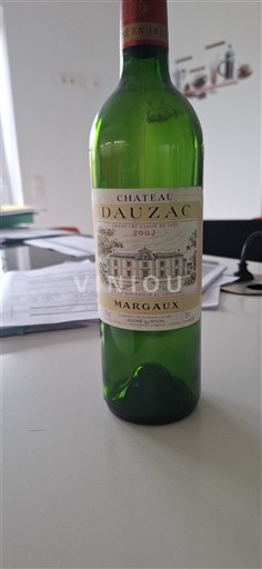 Bordeaux Margaux Grand Cru Château Dauzac 2002