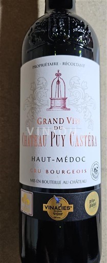 Bordeaux Haut-Médoc Cru Bourgeois Château Puy Castera Grand Vin 2022