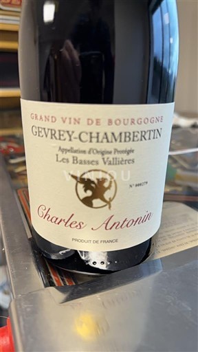 Bourgondië Gevrey-Chambertin Charles Antonin Les Basses Vallières Niet-geïntegreerd